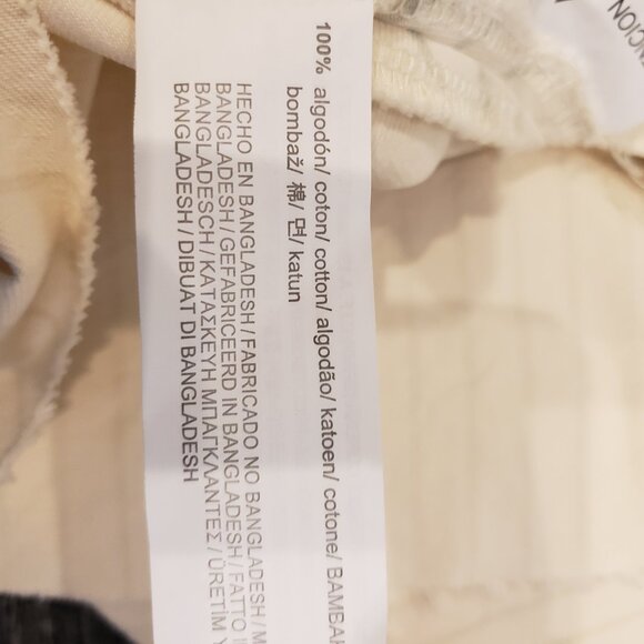 Zara TRF Denimwear Blue/Cream Striped Asymmetrical Tiered Ruffle Skirt Large - Picture 11 of 13